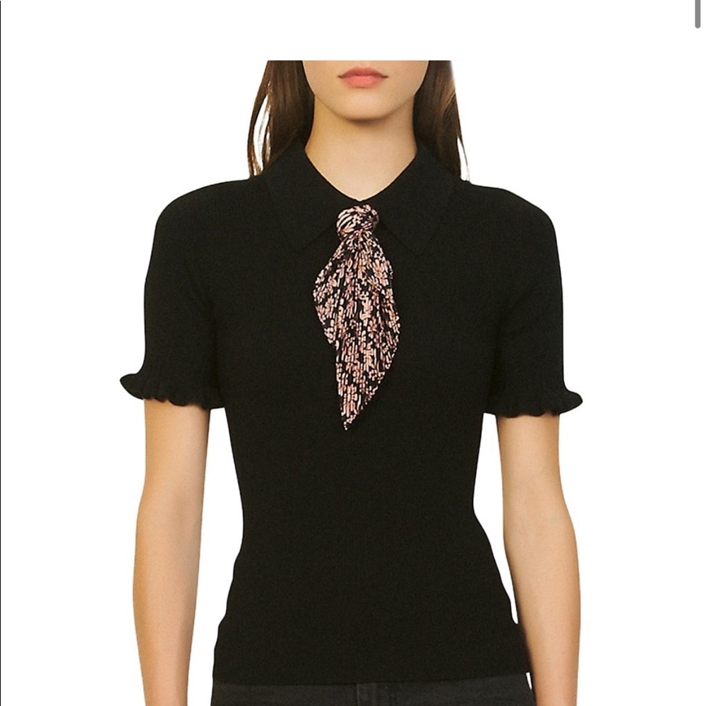 Sandro Robyn Scarf detail too